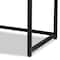 Baxton Studio Ardon Bohemian Light Brown Finished Wood and Black Metal 2-Door Storage Cabinet with Natural Rattan 196-12077-ZORO - alternate 9